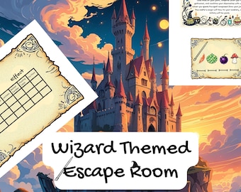 Wizard Battle at Arcane Castle – Printable Escape Room Game