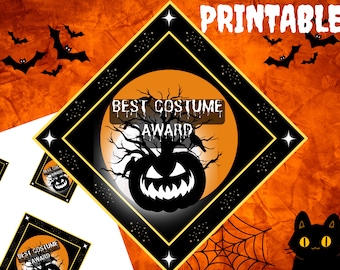 Spooky Season Must-Have: Best Halloween Costume Award Tag Printable