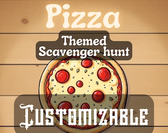 Printable Pizza-Themed Scavenger Hunt - Find the Toppings!