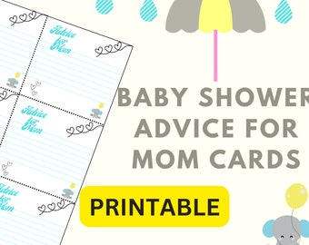 Advice for Mom-to-Be Cards Printable