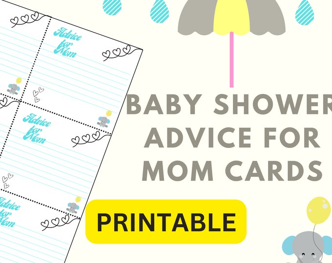 Advice for Mom-to-Be Cards Printable