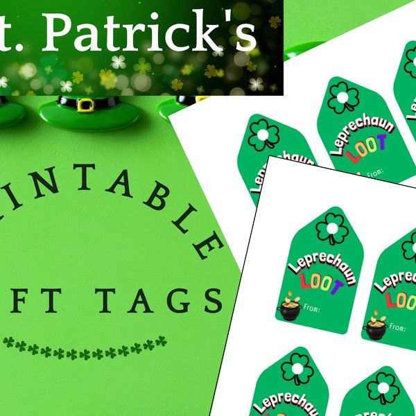 Leprechaun Loot Printable Gift Tags for St. Patrick's Day