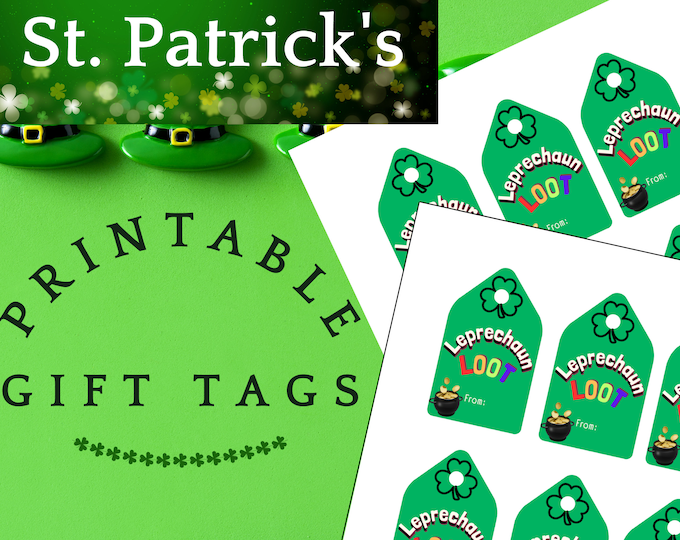 Leprechaun Loot Printable Gift Tags for St. Patrick's Day