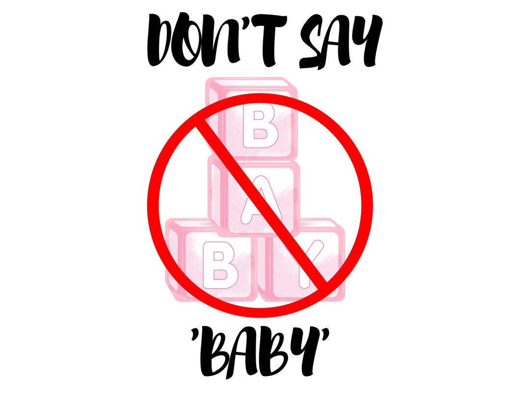 Don't Say 'baby' Printable Baby Shower Game Etsy