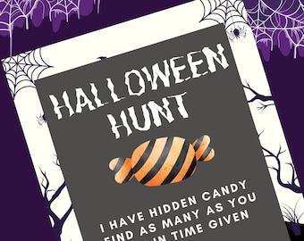 Halloween Candy Hunt Printable Game