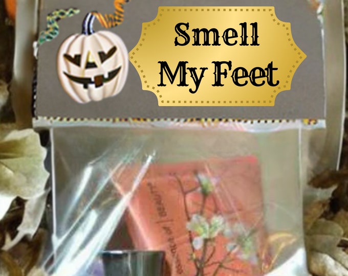 Smell My Feet Nail Polish Gift Bag Topper - Halloween Party Favors
