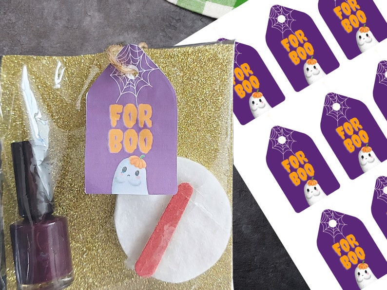 Halloween Gift Tag Bundle for Parties, Gift Baskets, and Favor Bags image 3
