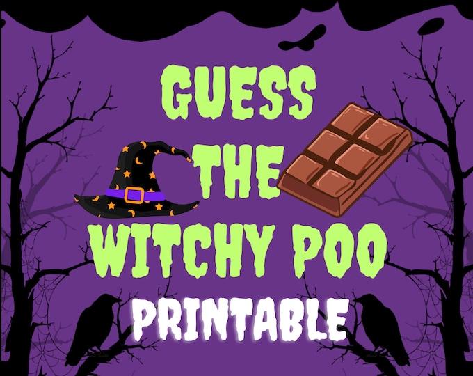 Guess the Witchy Poo Printable Halloween