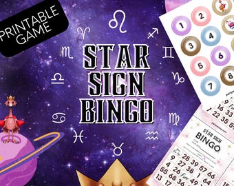 Star Sign Bingo Game - Printable Zodiac Cards