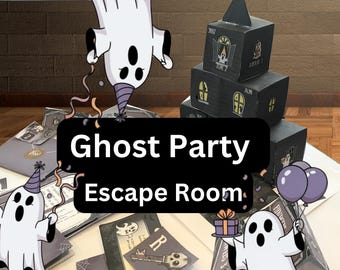 Ghost Party Haunted House Printable Escape Room Game