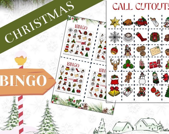 Printable Christmas Bingo Party Game