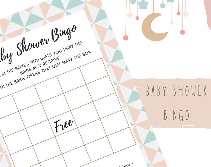 Baby Shower Bingo Printable