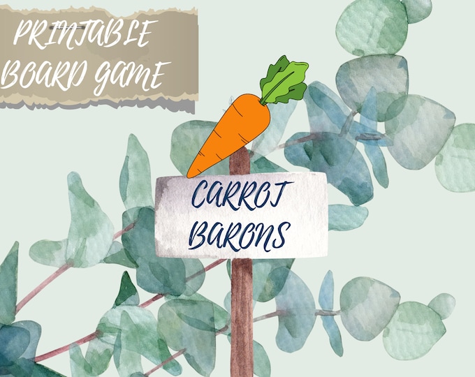 Carrot Barons Printable Board Game