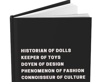 Toy Collector Gift Hard Cover Journal Aesthetic Journal Fashion Doll Collector Gift Vintage Barbie Doll Lined Notebook Journal Lined Paper