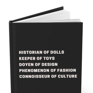 Toy Collector Gift Hard Cover Journal Aesthetic Journal Fashion Doll Collector Gift Vintage Barbie Doll Lined Notebook Journal Lined Paper
