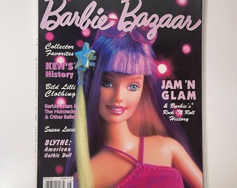 Barbie Bazaar Magazine December 2001 Y2K Vintage Barbie Collector Gifts Collectible Barbie Book Y2K Barbie Ponytail Barbie Volume 13 Issue 4