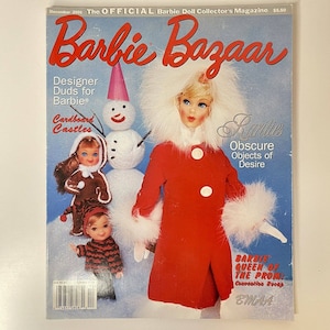 Barbie Bazaar Magazine December 2001 Vintage Barbie Collector Gifts Collectible Barbie Book Y2K Barbie Ponytail Barbie 60s Barbie Y2K Barbie