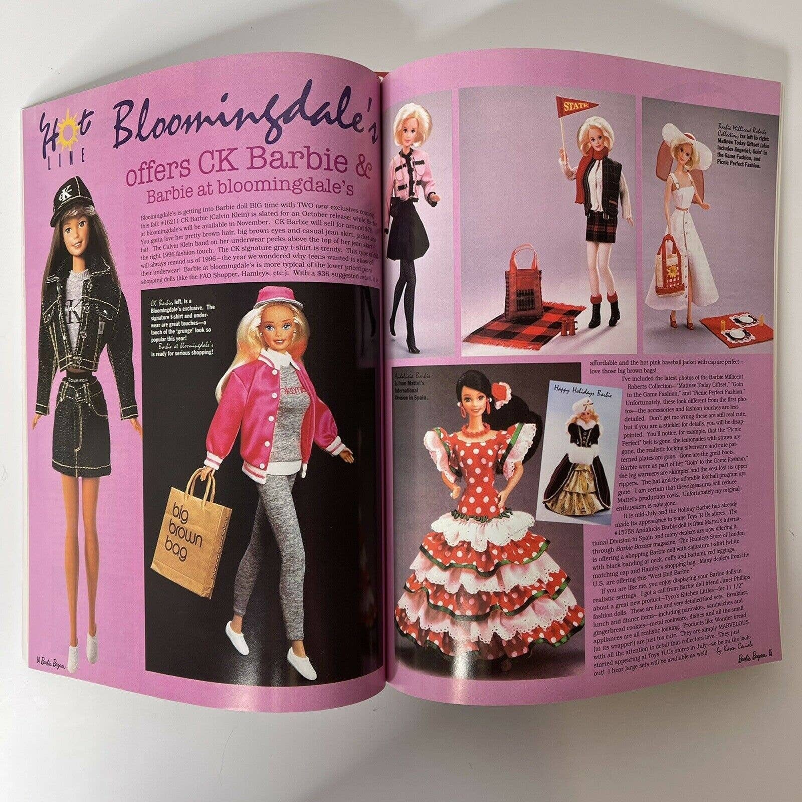 Barbie Bazaar Magazine September / October 1996 Vintage