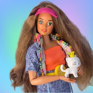 Curvy Brunette Barbie Doll Teresa 90s Brunette Barbie Articulé Barbie Jointed Barbie 90s Outfit 90s vintage 90s Barbie Doll Hybrid Barbie