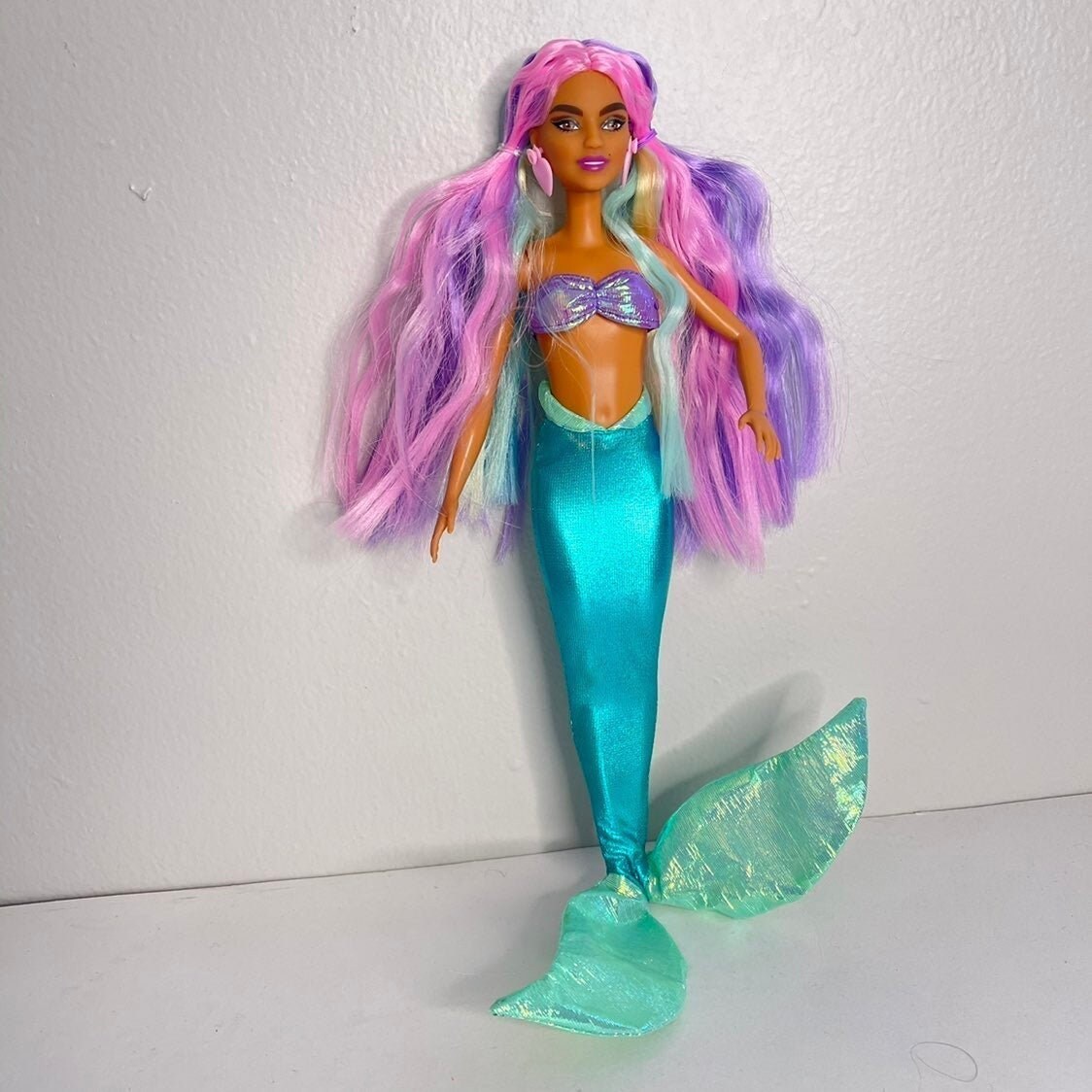 Mermaid Tail Rainbow Hair Barbie Doll Extra Vintage Disney | Etsy