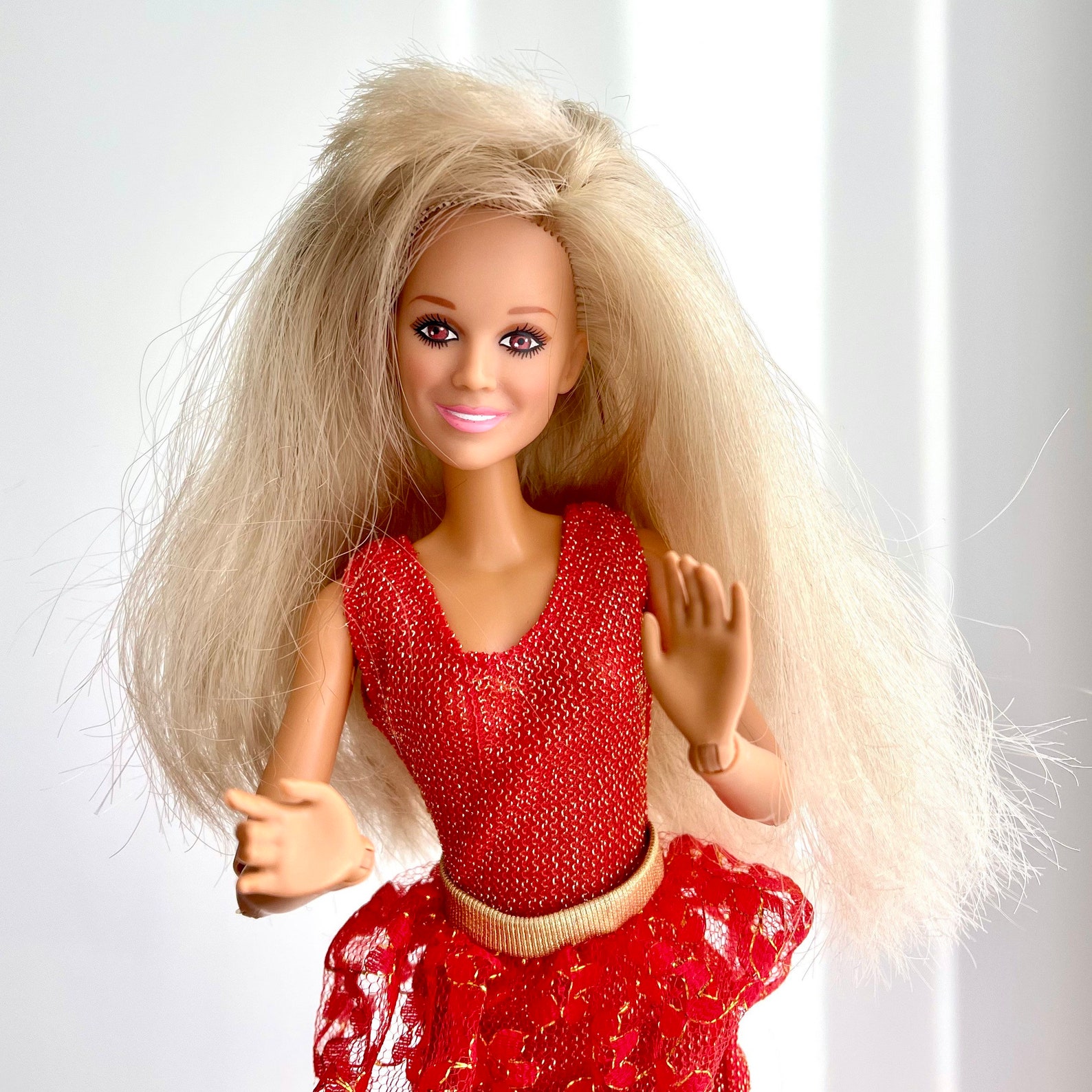 Articulated Jointed Vanna White Barbie Fashion Doll Brown Eyes Etsy