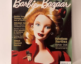 Vintage Barbie Bazaar Magazine September / December 1999 Vintage Barbie Collector Barbie Gift Barbie Collectible Barbie book Barbie guide
