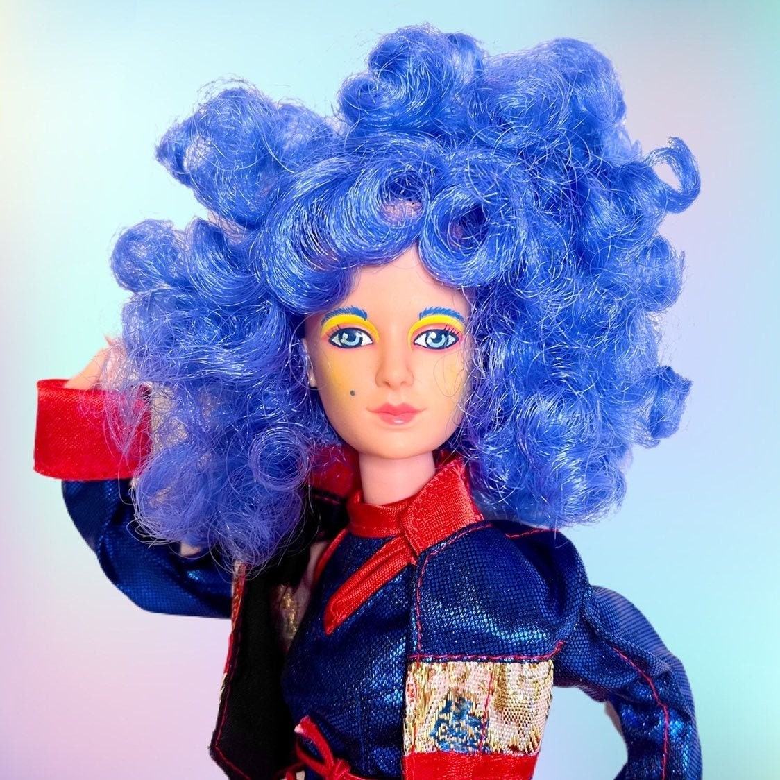 Stormer Jem Doll 1980s Blue Curly Hair Hasbro 1980s 80s 1987 Etsy