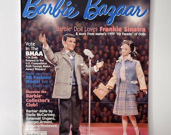 Vintage Barbie Bazaar Magazine June 1999 Vintage Barbie Collector Gifts Collectible Barbie Book Y2K Barbie Frank Sinatra EXCELLENT CONDITION