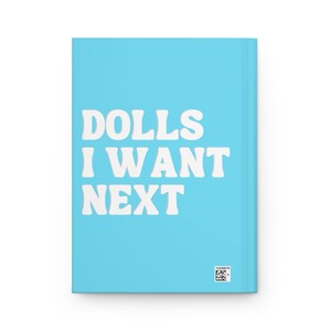 Toy Collector Gift Hard Cover Journal Aesthetic Journal Fashion Doll Collector Gift Vintage Fashion Doll Lined Notebook Journal Lined Paper image 3