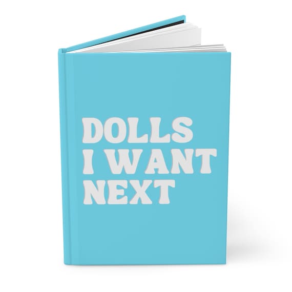 Toy Collector Gift Hard Cover Journal Aesthetic Journal Fashion Doll Collector Gift Vintage Fashion Doll Lined Notebook Journal Lined Paper