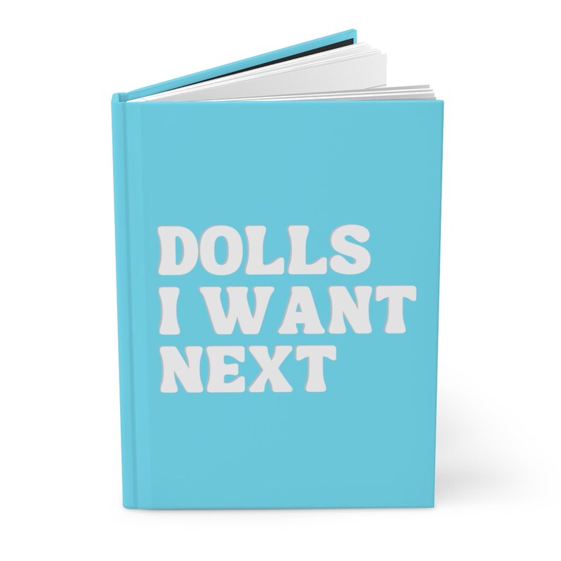 Toy Collector Gift Hard Cover Journal Aesthetic Journal Fashion Doll Collector Gift Vintage Fashion Doll Lined Notebook Journal Lined Paper image 1
