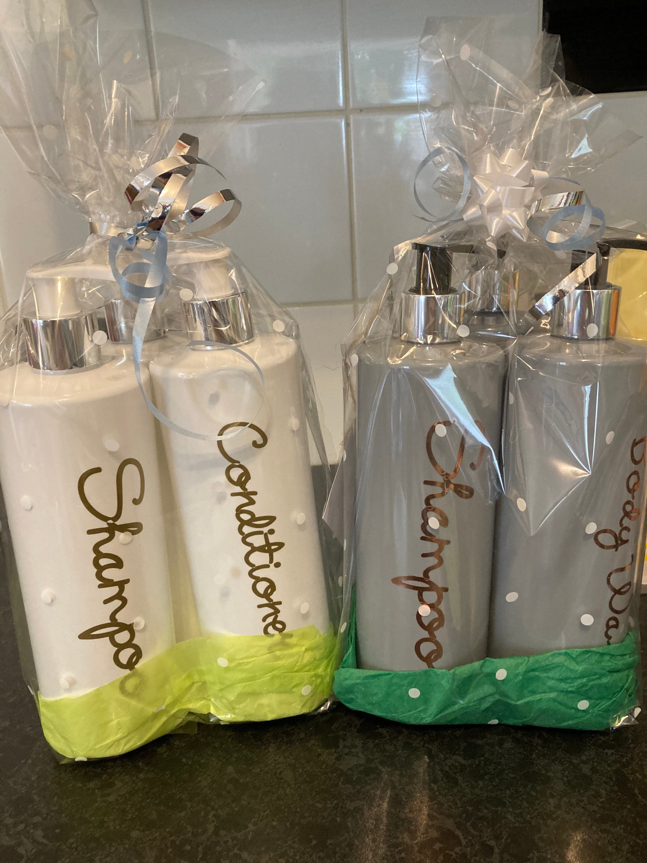 Set of three bathroom dispenser Etsy