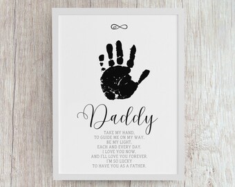 Daddy Handprint Poem Art: Father's Day Keepsake (Digital Download)