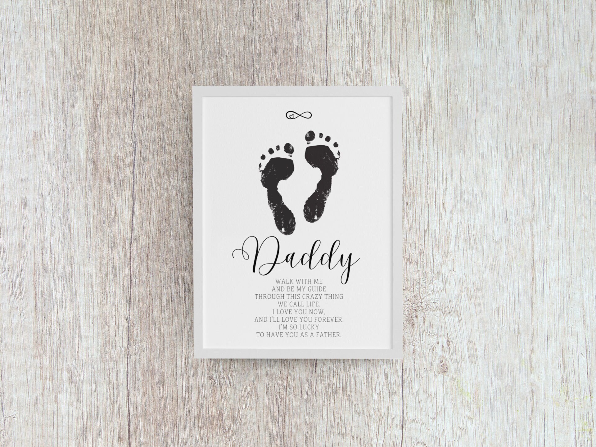 Daddy Footprint Poem Art: Vaderdag aandenken (pdf) - Etsy België, image size:1920x1440