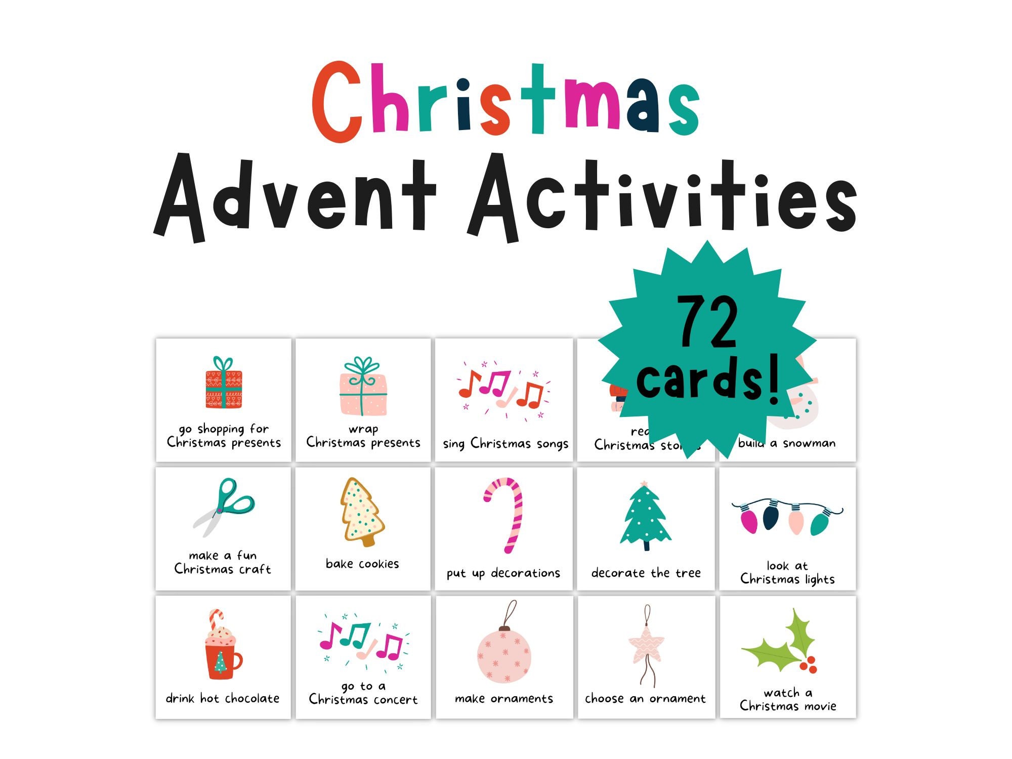 Advent Cards 🕯️Countdown To Christmas