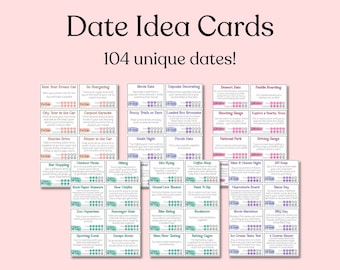 Date Idea Cards: 104 Unique Date Nights (Digital Download)