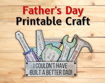 Father's Day Printable Craft: About Dad Fill-In Card (PDF)