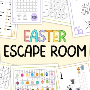 Easter Escape Room for Kids: Printable Party Game (Printable Digital Download)
