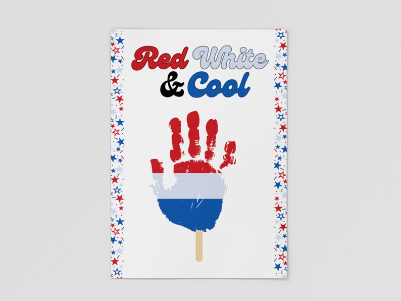 4th of July Handprint Craft: Patriotic Kids Activity (printable Digital ...