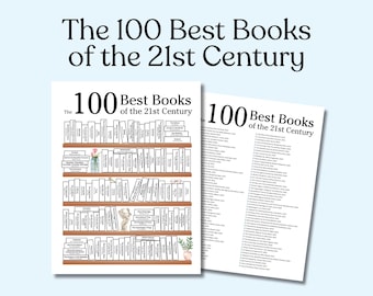 100 Best Books of the 21st Century, 100 Books to Read in a Lifetime, Instant Digital Download