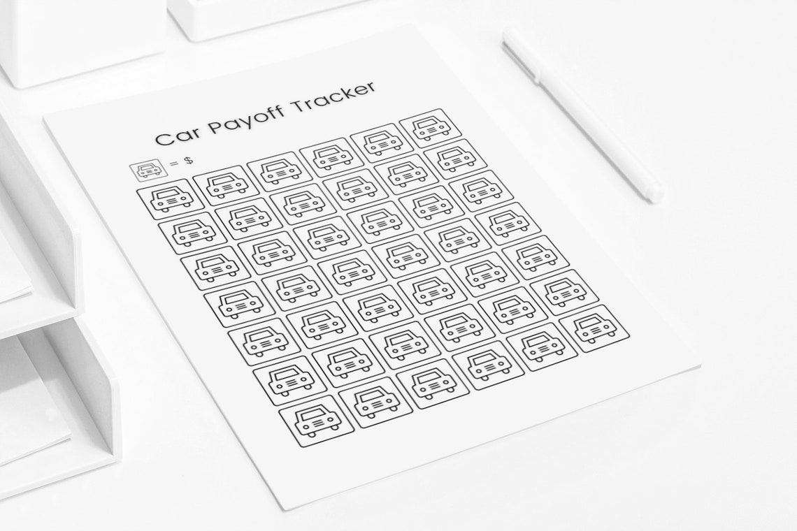 Car Loan Payoff Car Loan Tracker Instant Digital Download Etsy