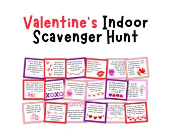 Valentine's Day Scavenger Hunt for Kids: Printable Treasure Hunt (Digital Download)