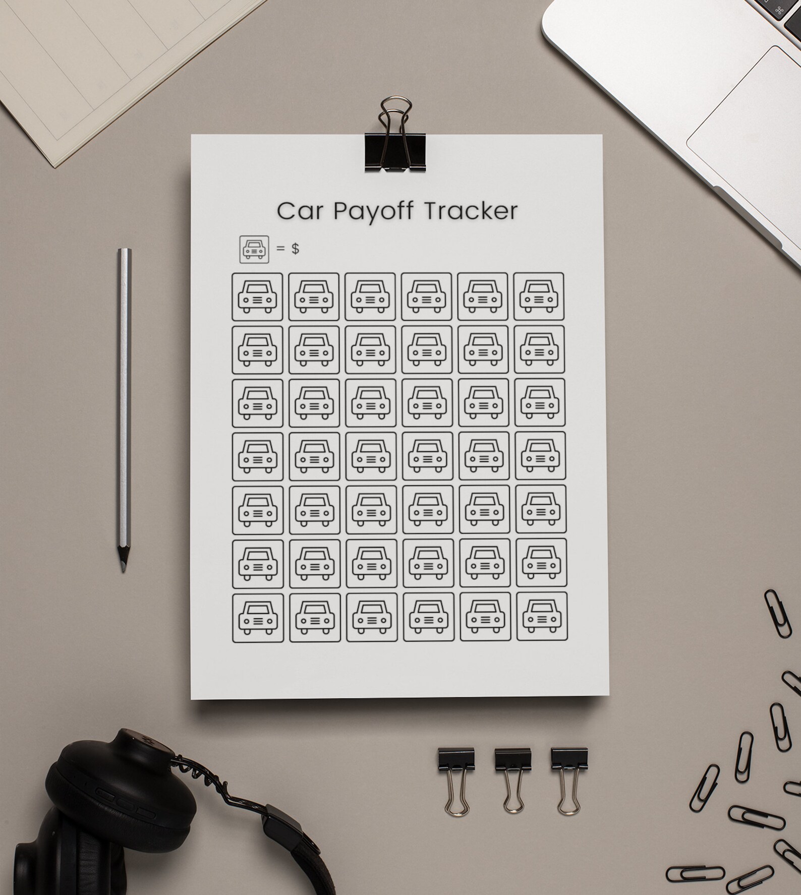 Car Loan Payoff Car Loan Tracker Instant Digital Download Etsy