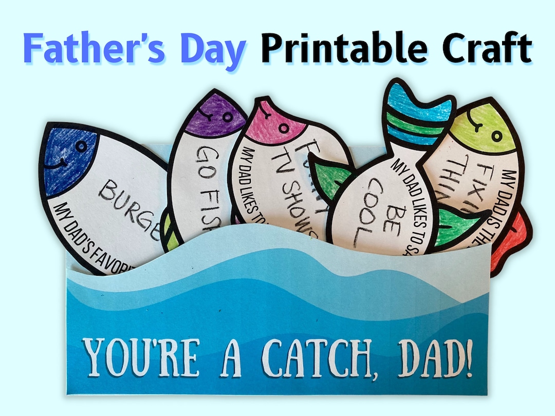 Father's Day Craft Father's Day Gift Last Minute - Etsy