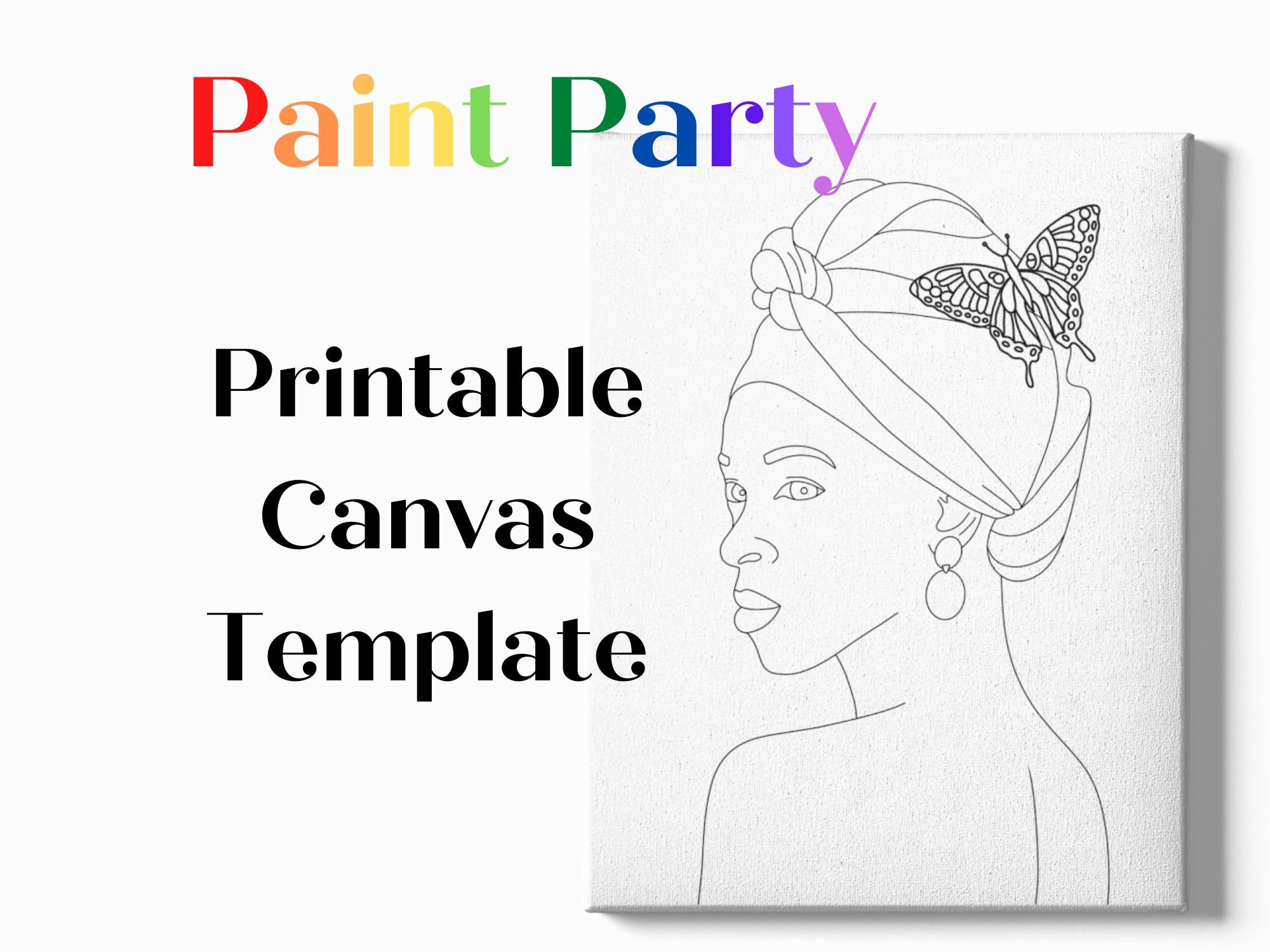 Essenburg Pre Drawn Canvas Paint Kit, Teen, Kids and Adult Sip and Paint  Party