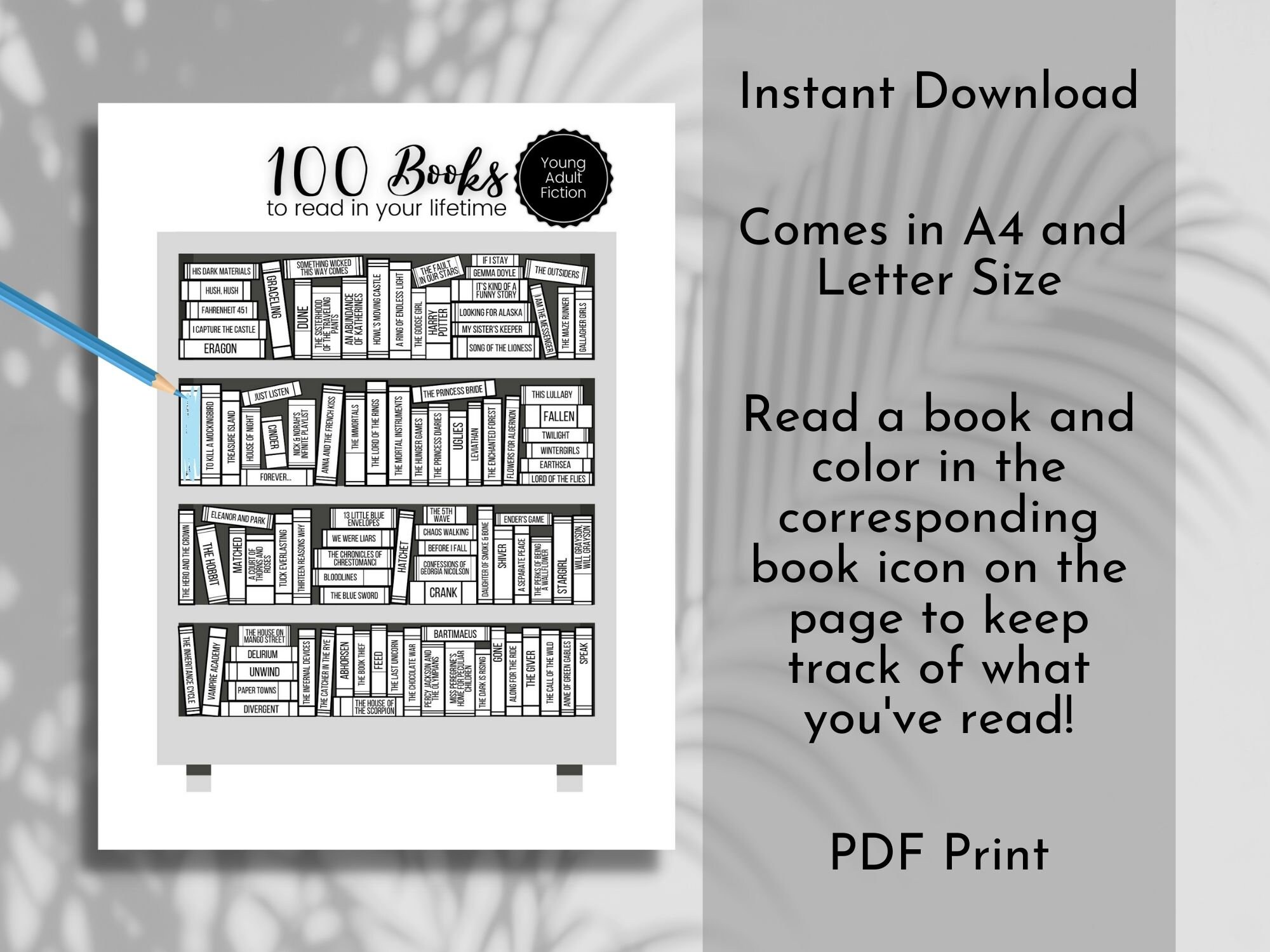 Buy 100 Books to Read Young Adult Fiction Read in a Lifetime Online in India - Etsy Buy 100 Books to Read Young Adult Fiction Read in a Lifetime Online in India - Etsy