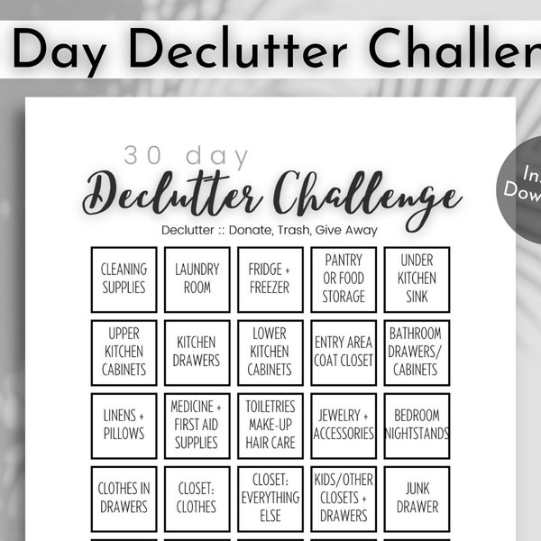 Declutter Planner Etsy