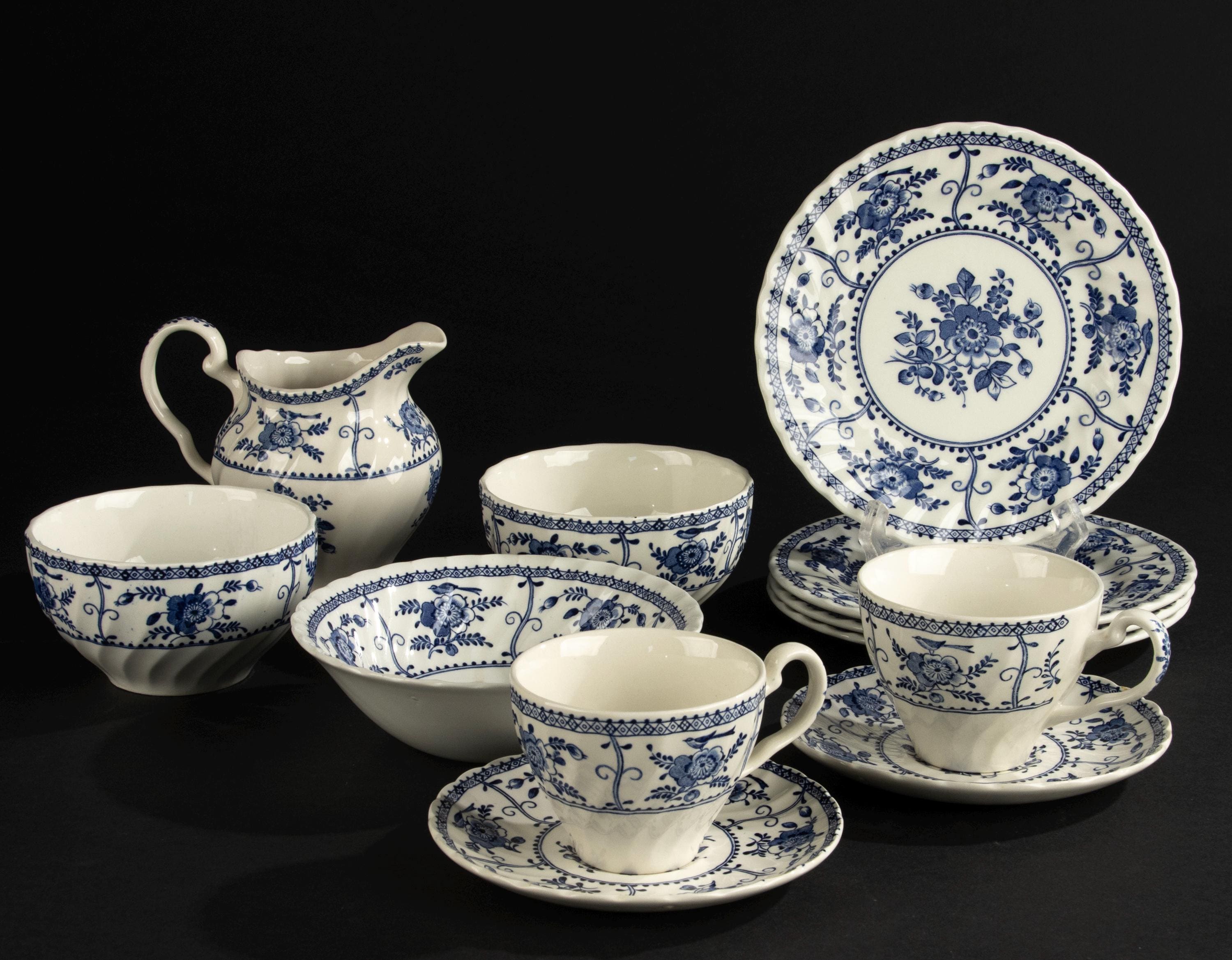 10-piece Tea Set - Johnson Brothers - Indies - Etsy