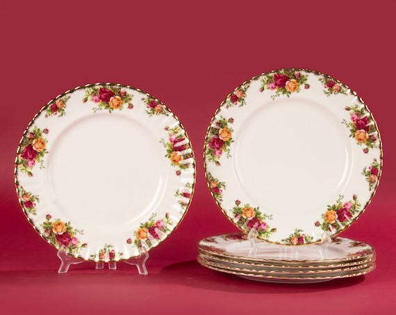   Old Country Roses 皿 6枚セット Set of 6 Dinner Plates - Royal Albert - Old Country Roses - Etsy