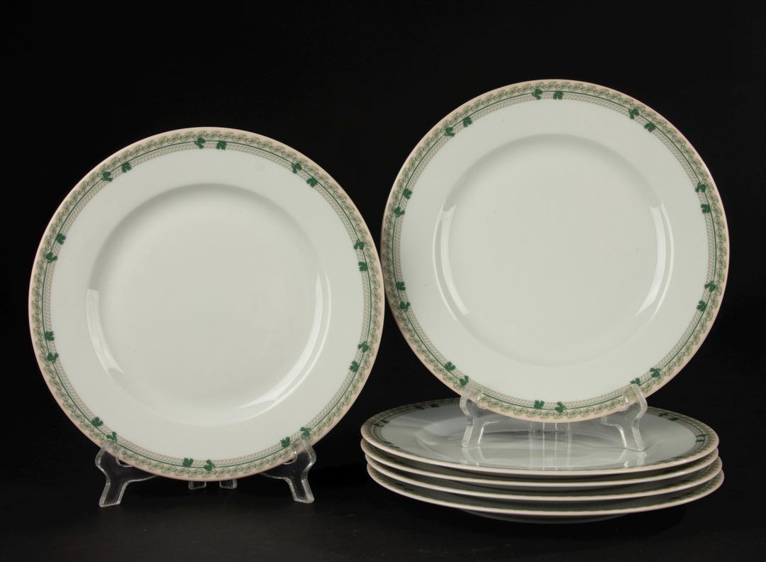 朝食用プレート6枚セット - Philippe Deshoulieres Limoges - Chêne 